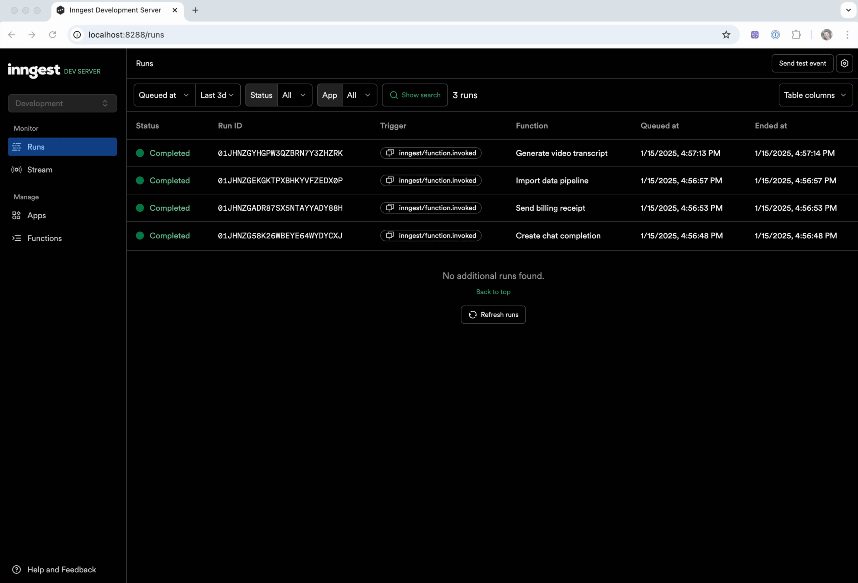 Dev Server Demo